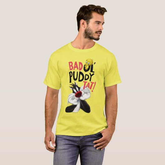 SYLVESTER™ & TWEETY™ - Gemeine Ol'Puddy-Anweisung T-Shirt (Vorne ganz)