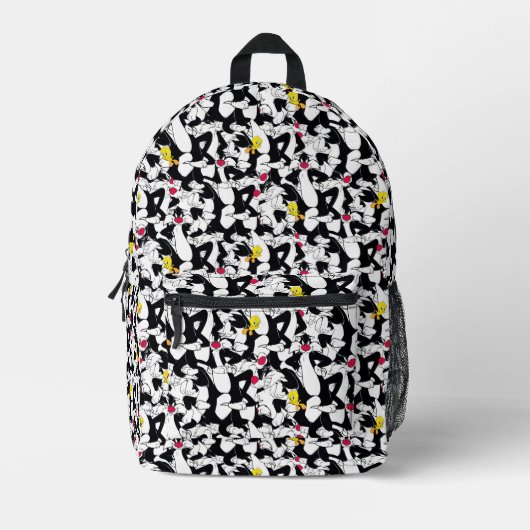 SYLVESTER™ & TWEETY™ Muster Bedruckter Rucksack (Vorderseite)