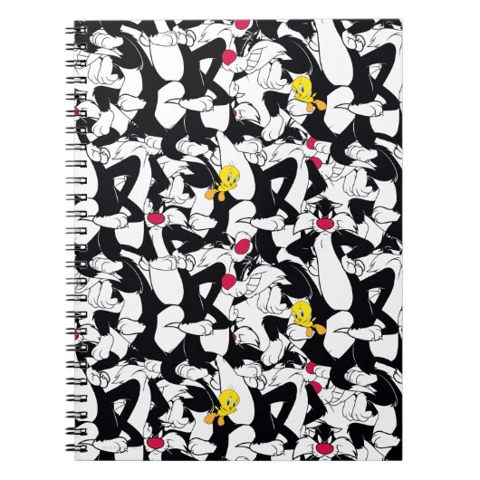 SYLVESTER™- & TWEETY™-Muster Notizblock (Vorderseite)