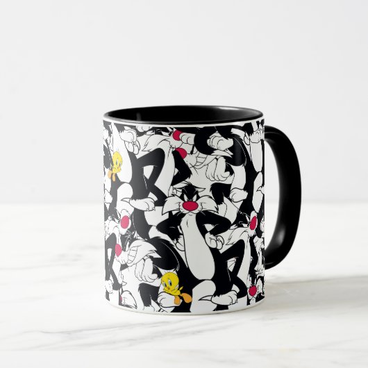 SYLVESTER™- & TWEETY™-Muster Tasse (VorderseiteRechts)
