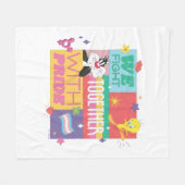 SYLVESTER™ & TWEETY™| We Fight Together With Pride Fleecedecke (Vorderseite (Horizontal))