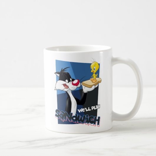 SYLVESTER™ & TWEETY™ "We'll Play Sandwich" Kaffeetasse (Rechts)