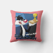 SYLVESTER™ & TWEETY™ "We'll Play Sandwich" Kissen (Rückseite)