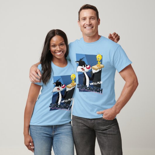 SYLVESTER™ & TWEETY™ "We'll Play Sandwich" T-Shirt (Unisex)
