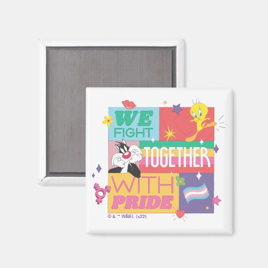 SYLVESTER™ & TWEETY™| Wir kämpfen mit Stolz Magnet (Vorderseite/Rückseite)