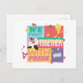 SYLVESTER™ & TWEETY™| Wir kämpfen mit Stolz Postkarte (Vorne/Hinten)