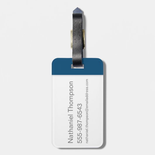 SYLVESTER™- Unartig? Moi? Gepäckanhänger (Rückseite vertikal)