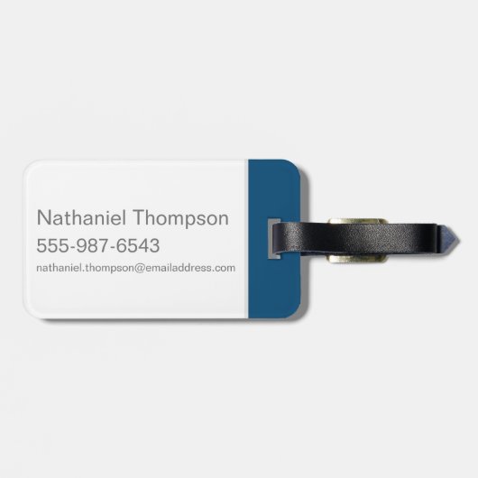 SYLVESTER™- Unartig? Moi? Gepäckanhänger (Rückseite horizontal)