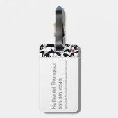 SYLVESTER™- UND TWEETY™-Muster Gepäckanhänger (Rückseite vertikal)