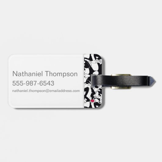 SYLVESTER™- UND TWEETY™-Muster Gepäckanhänger (Rückseite horizontal)