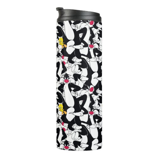 SYLVESTER™- UND TWEETY™-Muster Thermosbecher (Nach rechts gedreht)