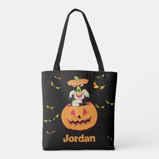 SYLVESTER™ Verstecken in einem Jack-o-Lantern Tasche (Rückseite)