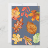 Sylvester Wasserfall Igel Einladung (Rückseite)