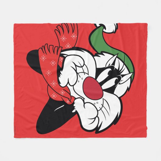 SYLVESTER™ Weihnachtsgedanken Fleecedecke (Vorderseite (Horizontal))