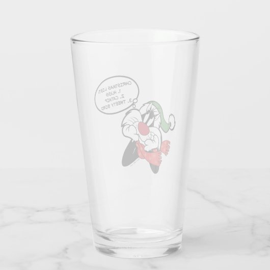 SYLVESTER™ Weihnachtsgedanken Glas (Rückseite)