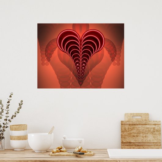 Sylvia-Herz I Poster (Küche)