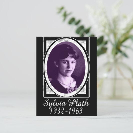 Sylvia Plath Postkarte (Stehend Vorderseite)