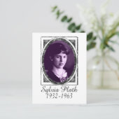 Sylvia Plath Postkarte (Stehend Vorderseite)
