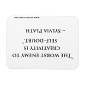 Sylvia Plath Quote Magnet (Horizontal)