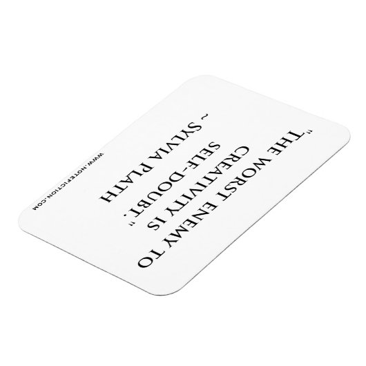Sylvia Plath Quote Magnet (Linke Seite)