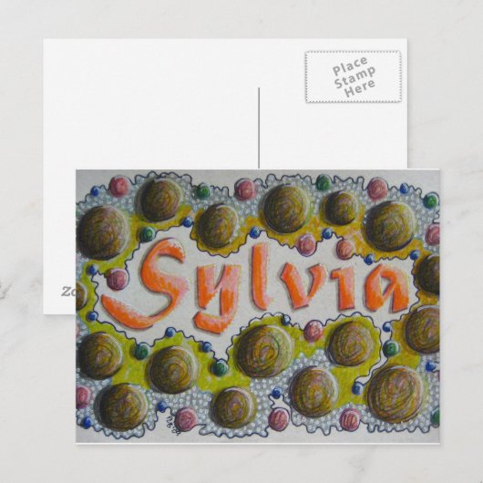 Sylvia Postcard Postkarte (Vorne/Hinten)