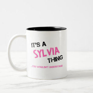 Sylvia-Sache, die man nicht verstehen würde Zweifarbige Tasse