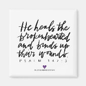 SylviasStory Psalm Square Magnet (Vorne)