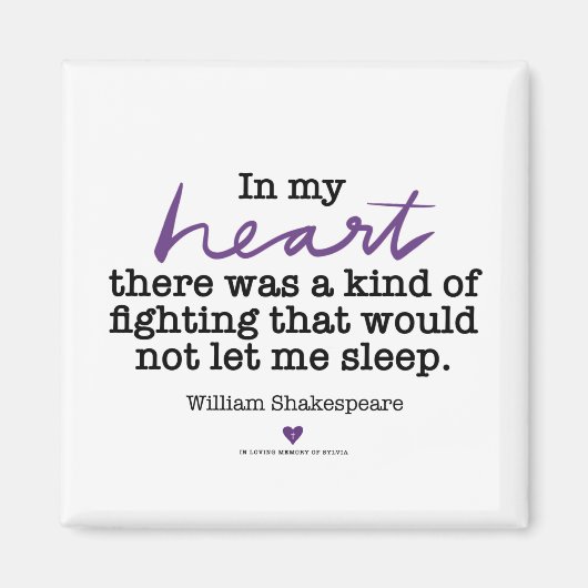 SylviasStory Shakepseare Magnet (Vorne)