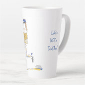 'Sylvie' Life ist keine Testlaufzeit Latte Tasse (Rechte Ecke)