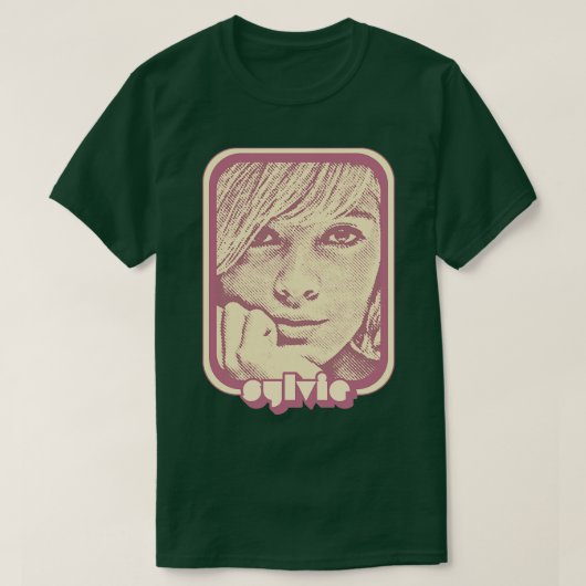 Sylvie Vartan Francophile Retro Ästhetik Design 1 T-Shirt (Design vorne)