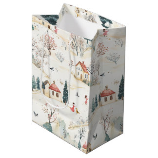 Sylvoria - Naives Landschaftsmuster (6/8) Mittlere Geschenktüte