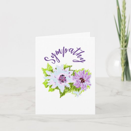Symapthy Card : Wilde Blume Karte (Vorderseite)