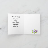 Symapthy Card : Wilde Blume Karte (Innenseite)