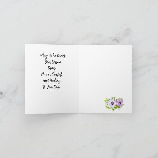 Symapthy Card : Wilde Blume Karte (Innenseite)