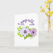 Symapthy Card : Wilde Blume Karte (Gelbe Blume)