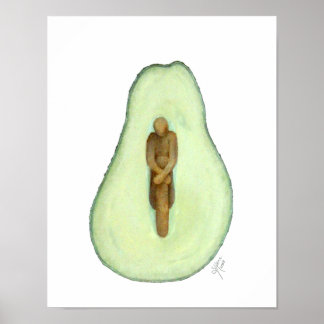Symbiosis Avocado Poster