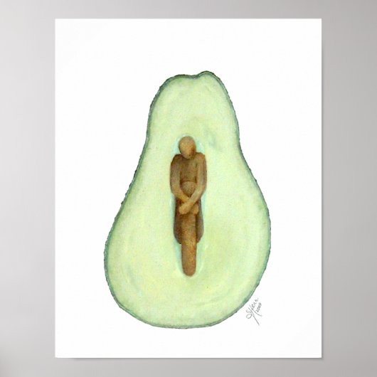 Symbiosis Avocado Poster (Vorne)