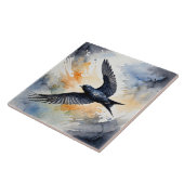 Symbiotic Sky Dancer: Graceful Swift BIrd Fliese (Seite)