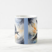 Symbiotic Sky Dancer: Graceful Swift BIrd Kaffeetasse (Mittel)