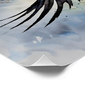 Symbiotic Sky Dancer: Graceful Swift BIrd Poster (Ecke)