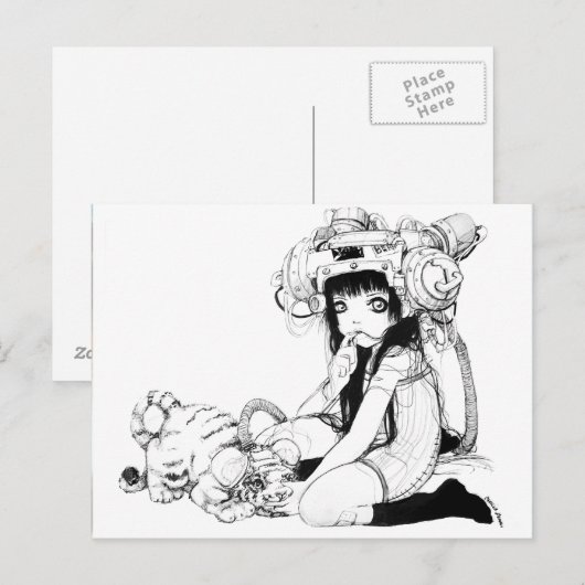 Symbiotische Freunde Postkarte (Vorne/Hinten)