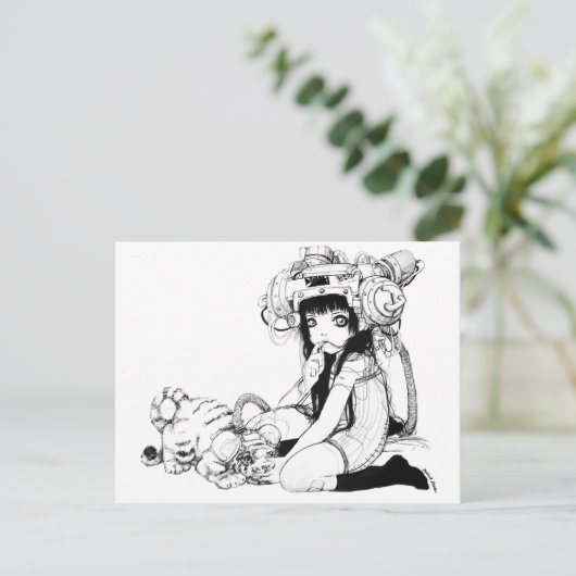 Symbiotische Freunde Postkarte (Stehend Vorderseite)