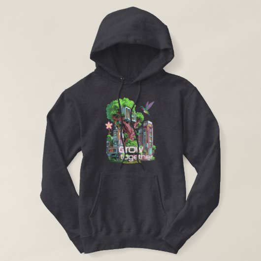 Symbiotische Stadt Hoodie (Design vorne)