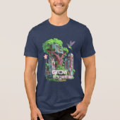 Symbiotische Stadt Tri-Blend Shirt (Vorderseite)