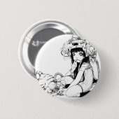 Symbiotischer Freund-Knopf Button (Vorne & Hinten)