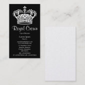 Symbol 02 - Weiß auf Schwarz (Platinkarte) Visitenkarte (Vorne/Hinten)