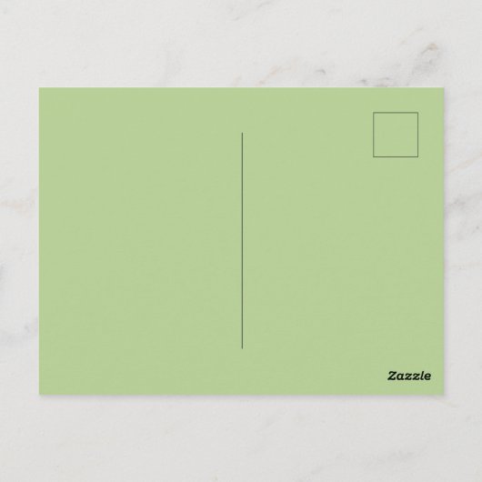 Symbol 2024 Neues Jahr, Grüner Holzdrache Postkarte (Rückseite)