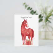 Symbol 2026 neue Jahre Postkarte (Stehend Vorderseite)