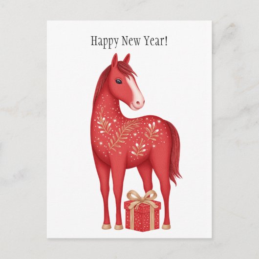 Symbol 2026 neue Jahre Postkarte (Vorderseite)