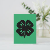 Symbol: 4-H Club Postkarte (Stehend Vorderseite)